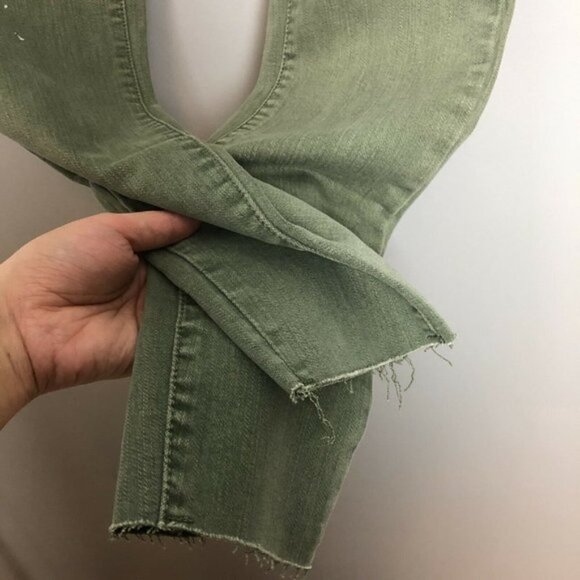 NWT Womens Green White Splatter Paint skinny Jeggings - Picture 7 of 7